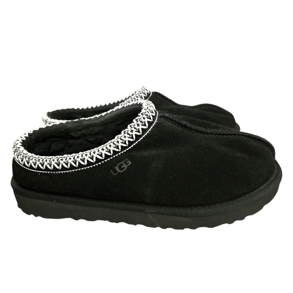 UGG Black Suede Tasmen Slippers - Picture 5 of 12